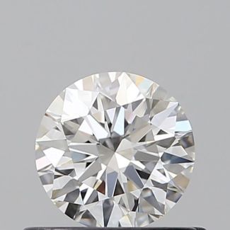 0.51 Carat Round F VS2 EX VG GIA Natural Diamond