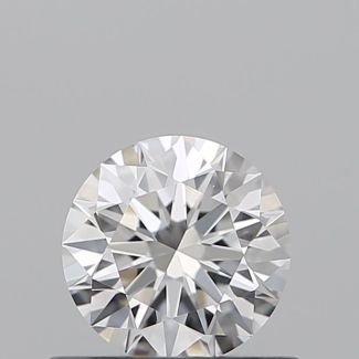 0.5 Carat Round D VS2 EX GIA Natural Diamond