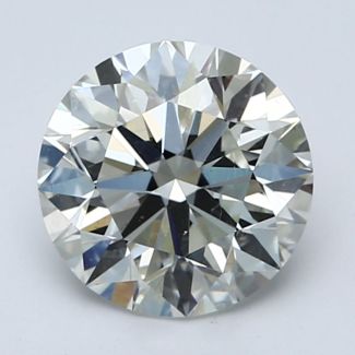 1.61 Carat Round I VS2 EX VG GIA Natural Diamond