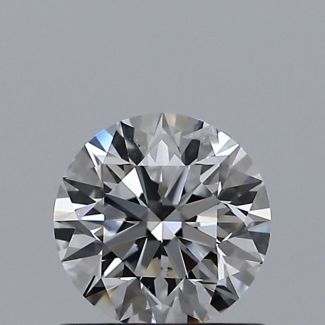 0.65 Carat Round D SI2 EX GIA Natural Diamond