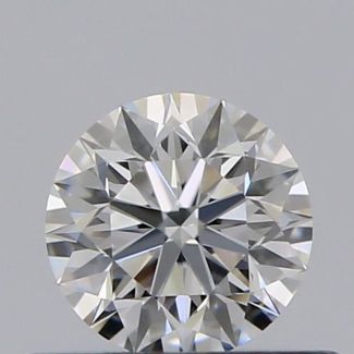 0.36 Carat Round F VVS2 EX GIA Natural Diamond