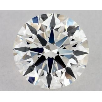 0.6 Carat Round H VS1 EX GIA Natural Diamond