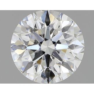 0.6 Carat Round E SI1 EX VG GIA Natural Diamond