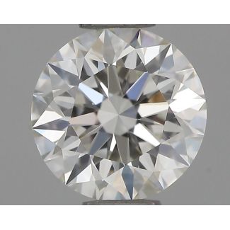 0.52 Carat Round G VS1 EX IGI Natural Diamond