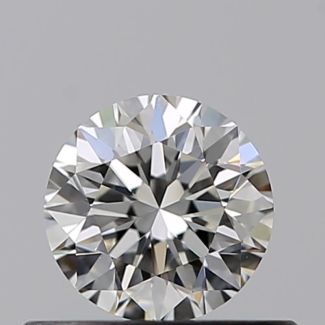 0.40 Carat Round I VVS2 VG EX GIA Natural Diamond