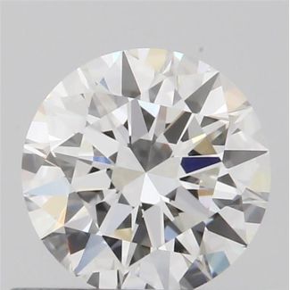 0.52 Carat Round F VVS2 EX GIA Natural Diamond