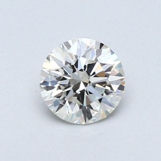 0.52 Carat Round H VS2 EX GIA Natural Diamond