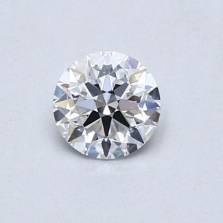 0.5 Carat Round E VVS1 EX GIA Natural Diamond