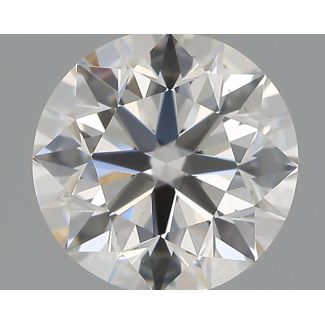 0.51 Carat Round F VS2 EX IGI Natural Diamond