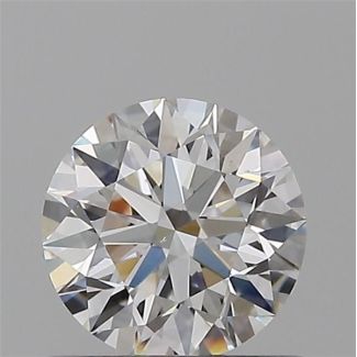 0.57 Carat Round F VS2 EX GIA Natural Diamond