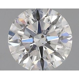 0.51 Carat Round F SI2 EX GIA Natural Diamond