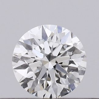 0.24 Carat Round F SI1 EX GIA Natural Diamond