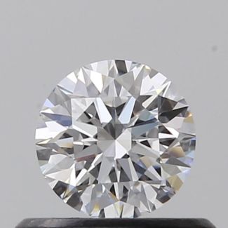 0.40 Carat Round D VVS2 EX GIA Natural Diamond