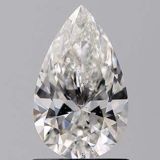 1.00 Carat Pear F SI2 - VG GIA Natural Diamond