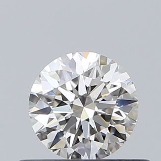 0.4 Carat Round H VVS1 EX GIA Natural Diamond