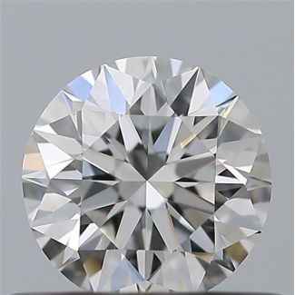 0.43 Carat Round F VVS2 EX IGI Natural Diamond