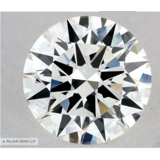 0.7 Carat Round I VVS2 EX GIA Natural Diamond