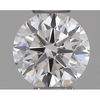 0.23 Carat Round E VVS2 EX GIA Natural Diamond