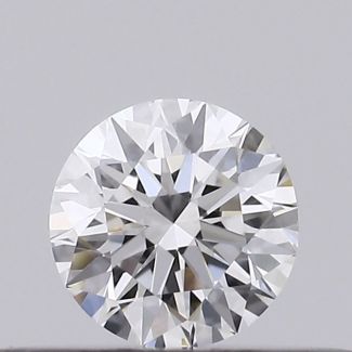 0.23 Carat Round E VVS2 EX GIA Natural Diamond