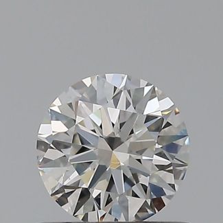 0.52 Carat Round H VS2 EX GIA Natural Diamond