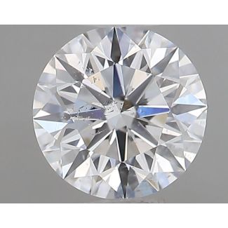 0.50 Carat Round E SI1 EX GIA Natural Diamond