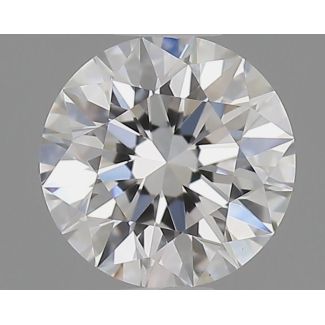 0.52 Carat Round D VS1 EX GD GIA Natural Diamond