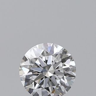 0.30 Carat Round D VVS2 EX GIA Natural Diamond