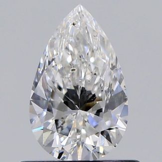 0.55 Carat Pear F SI1 - EX VG GIA Natural Diamond