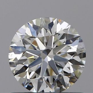 0.61 Carat Round H SI1 EX GIA Natural Diamond