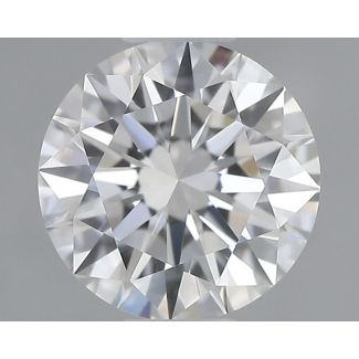 0.42 Carat Round F VVS2 EX GIA Natural Diamond