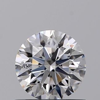 0.55 Carat Round D SI1 EX GIA Natural Diamond