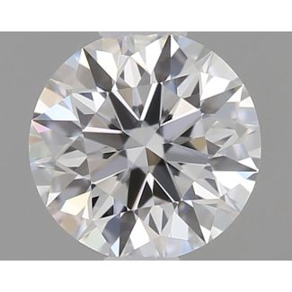 0.31 Carat Round D VVS2 EX GIA Natural Diamond