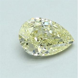 1.07 Carat Pear Yellow VS2 - VG EX GIA Natural Diamond