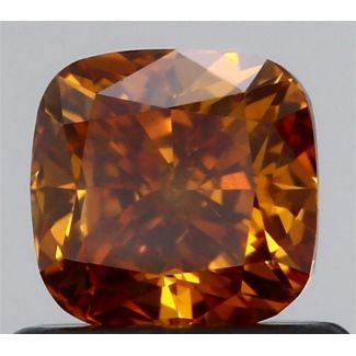 0.7 Carat Cushion Modified Fancy Brownish Orange SI1 - GD GIA Natural Diamond