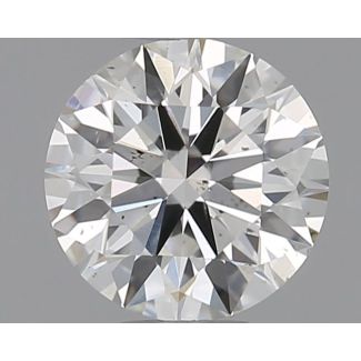 0.5 Carat Round H SI1 EX IGI Natural Diamond