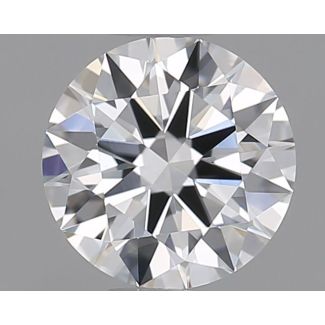 0.51 Carat Round D VVS1 EX GIA Natural Diamond