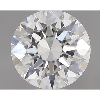 0.46 Carat Round H VVS1 EX GIA Natural Diamond