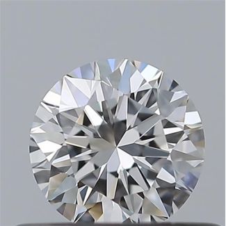 0.37 Carat Round E VVS1 EX GIA Natural Diamond