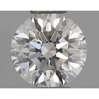 0.32 Carat Round H VVS1 EX GIA Natural Diamond