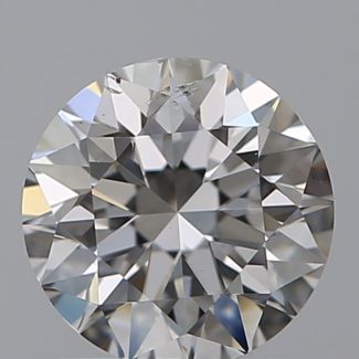 0.90 Carat Round F SI2 EX GIA Natural Diamond