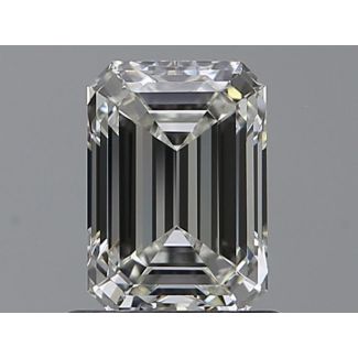 0.92 Carat Emerald H VVS1 - EX GIA Natural Diamond