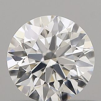 0.45 Carat Round F VS1 EX GIA Natural Diamond