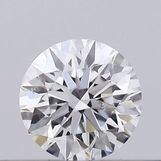 0.18 Carat Round D SI1 EX VG GIA Natural Diamond