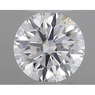 0.21 Carat Round E VVS2 EX GIA Natural Diamond