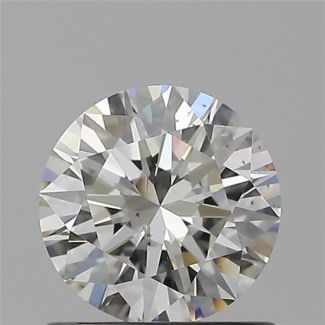 0.70 Carat Round H SI1 EX GIA Natural Diamond