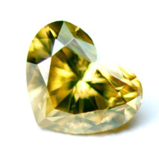 0.83 Carat Heart Fancy Brownish Yellow - GD GIA Natural Diamond