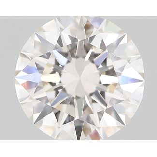 0.5 Carat Round H VVS2 EX GIA Natural Diamond