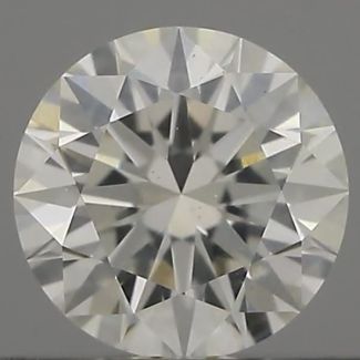 0.33 Carat Round H SI1 EX GIA Natural Diamond