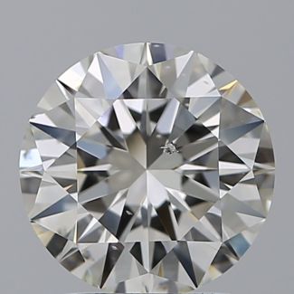 1.90 Carat Round I SI1 EX GIA Natural Diamond