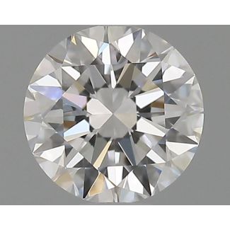 0.51 Carat Round D VVS2 EX GD GIA Natural Diamond